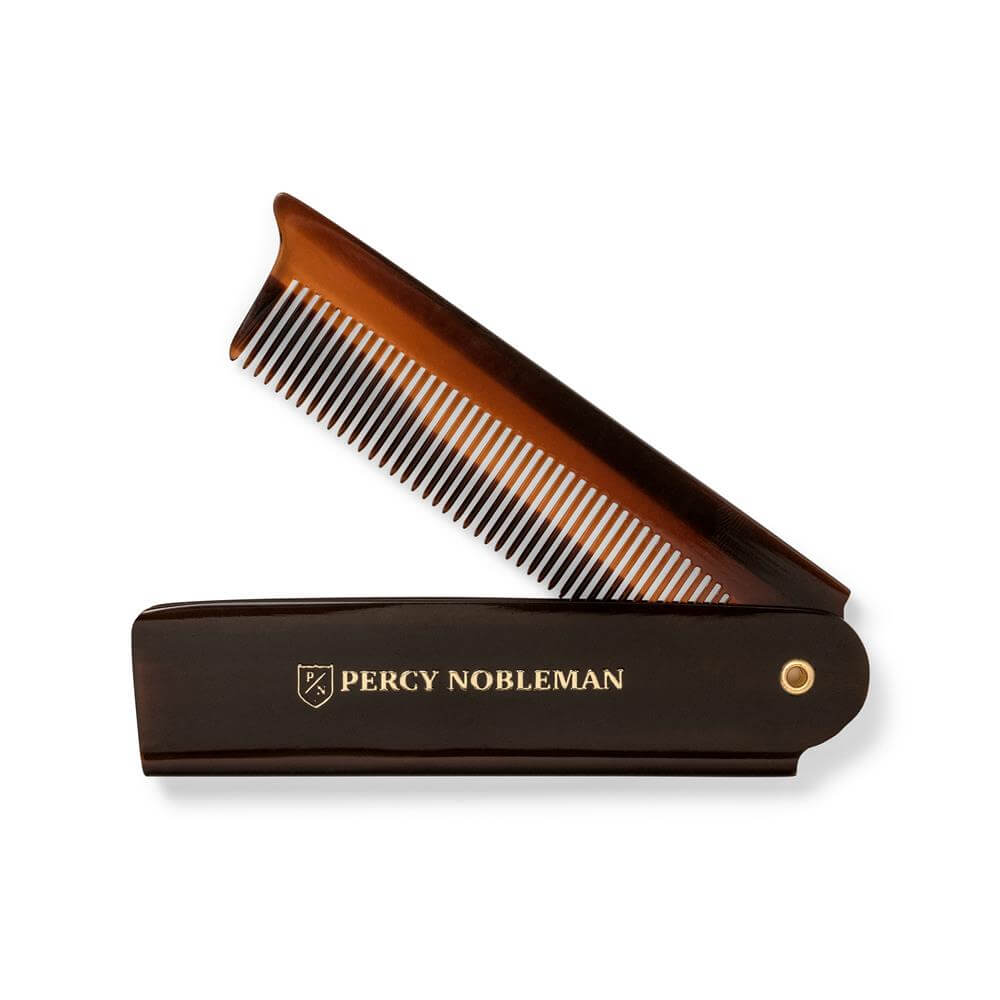 Percy Nobleman Foliding Acetate Beard Comb